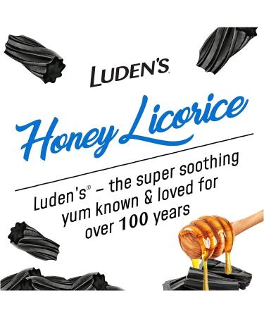 Luden's Honey Licorice Cough Throat Drops | Menthol Lozenge/Oral Anesthetic | 30-Count per pack | 2-Pack - Buy Online on GoSupps.com
