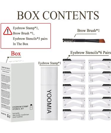 Waterproof Eyebrow Stamp Stencil Kit - Long Lasting Taupe Brow Shaping Powder - Buy Online on GoSupps.com