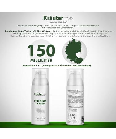  Kr utermax. Tea tree oil in foaming cleansing foam for tea tree 1 x 150 ml - Buy Online on GoSupps.com