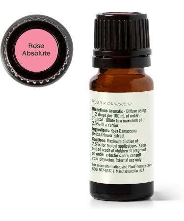 Plant Therapy Rose Absolute Essential Oil 10 mL (1/3 oz) 100% Pure Undiluted Calming & Emotionally Grounding Great Essential Oil for Skincare 0.33 Fl Oz (Pack of 1) - Buy Online on GoSupps.com