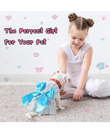 Summer Princess Pet Dress Set for Small Dogs - 4 Pieces Dog Tutu Skirt Apparel for Chihuahua, Yorkies, Puppies - Cute Girl Puppy Clothes and Outfits - Buy Online on GoSupps.com