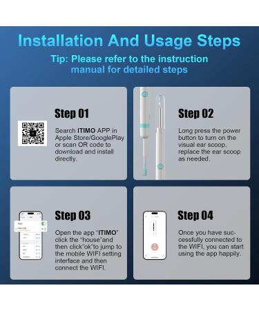 2024 Premium Ear Wax Removal Tool with Camera & Light | 1080P Ear Cleaning Kit for iOS & Android with Massage Function - Buy Online on GoSupps.com