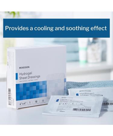 McKesson Hydrogel Sheet Dressing 4x4, 10 Count - Sterile Wound Care - Buy Online on GoSupps.com