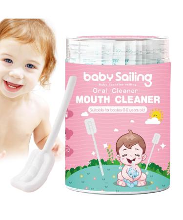 Fulenyi mouth cleaner for babies mouth cleaner for babies-30 pieces of tongue cleaner-skim-gauze portable oral tongue gauze tooth Shrinker flexible toothbrush pure cleaner for the tongue