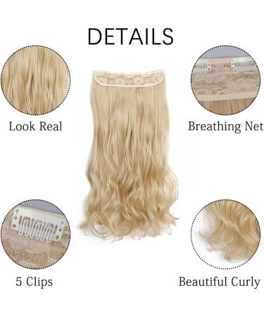 Hair Extensions Synthetic Long Straight One Pieces Clip In On Hair Extensions Hairpieces With 5 Clips Wavy Hair Extension Soft Synthetic Hairpieces for Women Hair Pieces(22-613 22inches(55CM)) 22inches(55CM) 22-613 - Buy Online on GoSupps.com