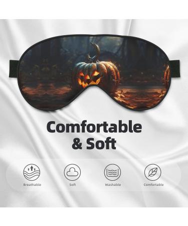 Fall Pumpkin Print Ultra-Soft Eye Mask | Light-Blocking for Ultimate Comfort & Restful Sleep - Shop Internationally - Buy Online on GoSupps.com