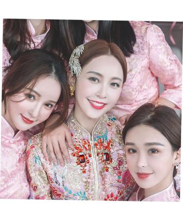 FRCOLOR Silver Headpiece Side Combs Made of Crystal Hair Accessories for Bride Hair Side Combs Comb Headpiece Tree Leaves Accessories - Buy Online on GoSupps.com