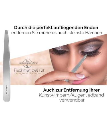 Professional Hair Plucking Tweezers Set - 3 Straight & 1 Slanted Stainless Steel | Precision Beauty Tools for Flawless Grooming - Buy Online on GoSupps.com