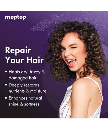 MopTop Salon Deep Conditioner | Intense Hydrating Hair Mask for All Hair Types | Repair Dry Damaged & Frizzy Curls | Paraben & Silicone Free - Buy Online on GoSupps.com