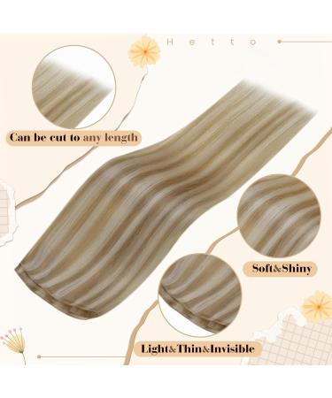 Buy Hetto Real Hair Extensions - Blonde Virgin Remy Hair #16/22 | 60cm 25g - Premium Quality for Gorgeous Highlights - Buy Online on GoSupps.com