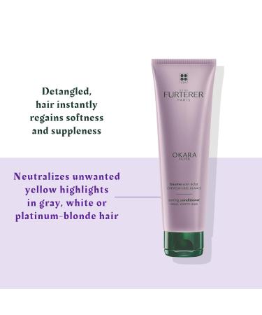 Ren Furterer - OKARA SILVER - Toning Purple Conditioner - For Blonde White Grey Silver & Pastel Hair - 150ml - Buy Online on GoSupps.com