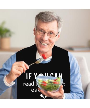 Washable Funny Adult Bibs with Crumb Catcher for Seniors - Personalised Clothing Protector for Elderly Men and Women - Buy Online on GoSupps.com