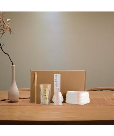 FytStycale Matcha Tea Set Matcha Ceremony Kit Handmade Matcha Whisk and Stand Japanese Matcha Set Vertical Lines - Buy Online on GoSupps.com
