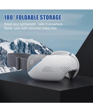MEKK Eye Massager with Heat & Vibration | Rechargeable Eye Mask for Eye Fatigue & Dark Circles - International Shipping Available - Buy Online on GoSupps.com