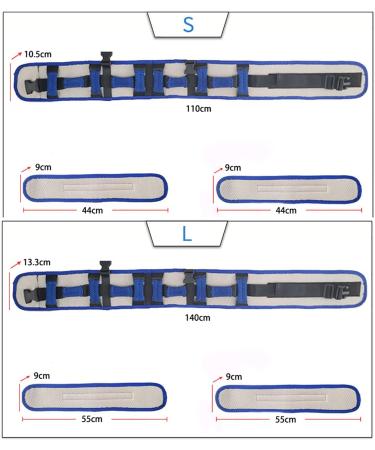 ZZBB Multifunctional Nursing Belt Transfer Belt Walking Gait Belt with Leg Loops Nursing Safety Assist Device Aide Transfer Sling Small - Buy Online on GoSupps.com