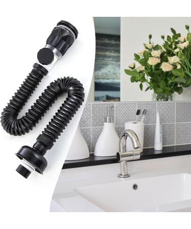 Popup Basin Waste Drainer Washbasin Drainer With Flexible Drain Down Hose & Popup Filter Sink Plug Waste Drainer - Buy Online on GoSupps.com