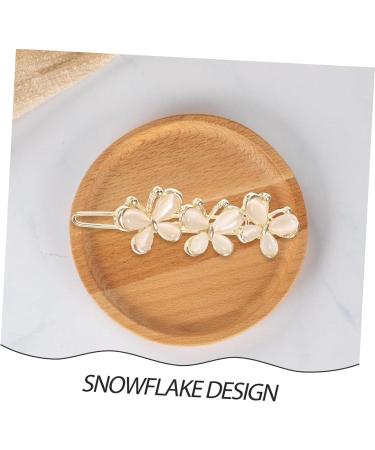 FRCOLOR 1pc Hairpin Barrette Pearl Hair Pin Crystal Headpiece Crystal Hair Clips Rhinestone Hair Clips Pearl Hair Clips Rhinestone Headpiece Headdress Flower Clip Copper White The Side - Buy Online on GoSupps.com