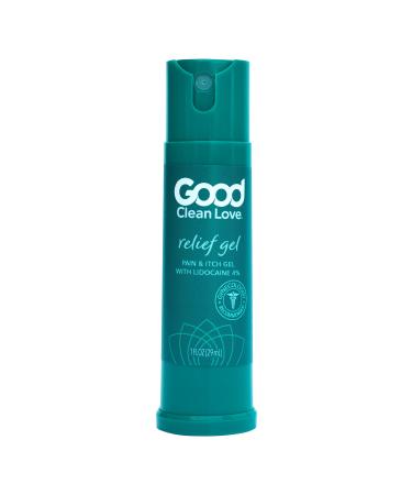Good Clean Love Relief Gel Pain & Itch with Lidocaine 4%, Relieves Irritation and External Vaginal Discomfort, Fast-Acting Relief from Pain and Itch, Gynecologist Recommended