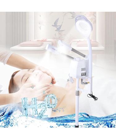 Face Steamer Facial 3 in 1 Professional Facial Steamer Face Steamer with Magnifying Lamp Double Tube Spray Facial Ozone Humidifier Steamer for Beauty Salon Spa - Buy Online on GoSupps.com