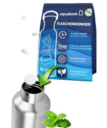Bottle cleaner - cleaning tablets for bottles 16 pieces Bottle Cleaning tabs bottle cleaner cleaning tabs drinking bladder cleaning 1 piece (16 pack)