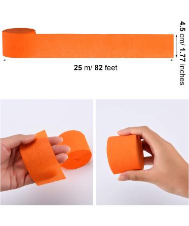 1640ft Halloween Crepe Paper Streamers in Black and Orange - 20 Rolls for Halloween Decorations - Buy Online on GoSupps.com