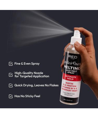 Red by Kiss Lace Melting Spray Ultimate Hold Styler Fixer Adhesive 8 Fl Oz Flawless Blend & Hold Quick Drying No Flakes Non-Sticky - Buy Online on GoSupps.com
