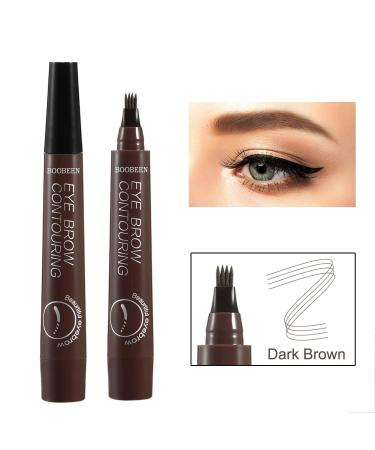 Boobeen Eyebrow Pencil - Micro Forking Spitz Applicator for Natural Dark Brown Brows | International Shipping Available - Buy Online on GoSupps.com