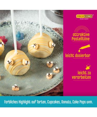 Decocino Bio Cake Drip Yellow - 40g | Ready-to-Use Organic Cake Glaze - Perfect for Drip Cakes & Cake Pops - Palm Oil Free - Buy Online on GoSupps.com