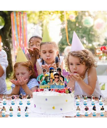 Peso Pluma Birthday Party Decorations with 25pcs Cake Topper and Cupcake Toppers Sets for Peso Pluma Birthday Party Supplies - Buy Online on GoSupps.com