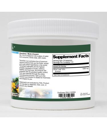 Olive Leaf 10% Powder (4 oz ZIN: 520994) - 3 Pack - Buy Online on GoSupps.com