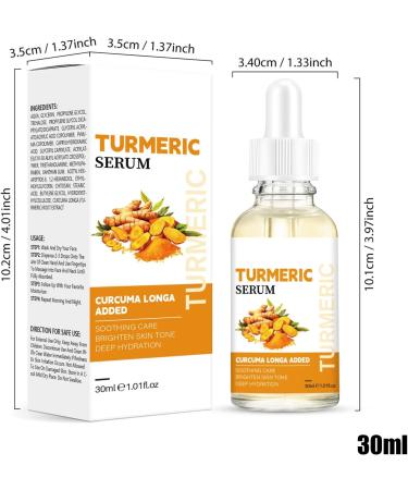  Ziennhu Turmeric Essence for Face | Natural Turmeric Facial Essence 30ml | Deep Moisturizer & Repair Dry & Rough Skin | Anti-Aging & Moisturizing Skincare | Quo Care - Buy Online on GoSupps.com