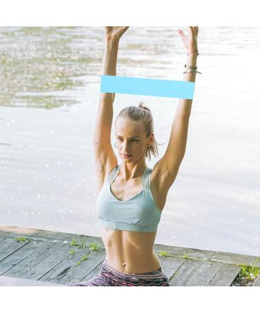 HANABASS Yoga Resistance Bands - Elastic Exercise & Rehab Tension Bands for Pilates & Strength Training - Sky Blue - Buy Online on GoSupps.com