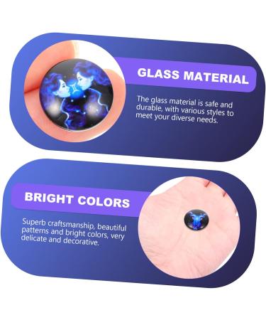 TEHAUX 200 Pcs Time Gem Patch Earrings Constellation Flatback Charms Gemstone Jewelry Patches Jewelry Making Patches Decor Gemstone Patches for Jewelry Glass 3D Manual Crafting Supplies As Shownx2pcs 1X1cmx2pcs - Buy Online on GoSupps.com