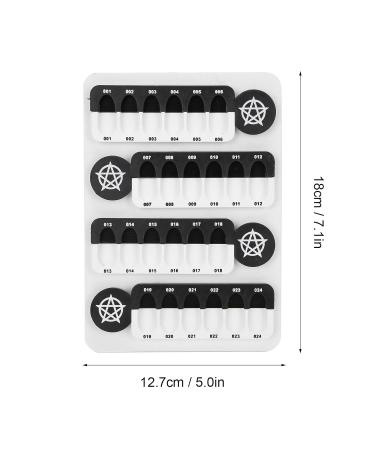 24 Grids Nail Art Holder - Acrylic Magnetic Portable Display Board for Nail Painting & Design - Buy Online on GoSupps.com