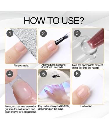 NAILGIL Solid Nail Glue Gel for False Nail Tips Press on Nail Glue Hard Acrylic Nail Glue Gel for Salon Manicure Glue Adhesive DIY at Home Need UV Led Cured - Buy Online on GoSupps.com