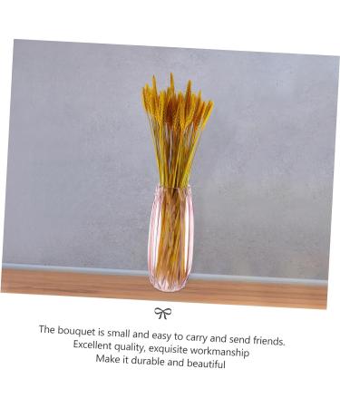 100pcs Dried Wheat Ears Bouquet Dried Flowers Decor Wedding Wheat Ear Floral Arrangement Wheat Ear Wheat Stalk Flowers Wheat Ear Dry Flowers Home Wheat Ear Real Flower Natural Yellow 52X10CM - Buy Online on GoSupps.com