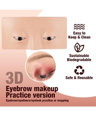 LANGMANNI 3D Face and Eye Mask for Makeup Practice and Lash Extension - Soft-Touch Rubber, Easy to Clean - Buy Online on GoSupps.com