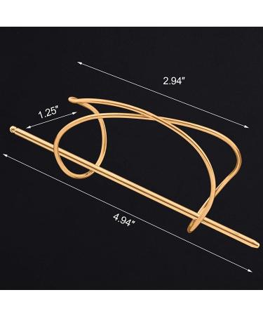 OIIKI 2PCS X Shaped Hair Stick Set for Women & Girls - Gold + Silver Bun Holder & Cage - Buy Online on GoSupps.com