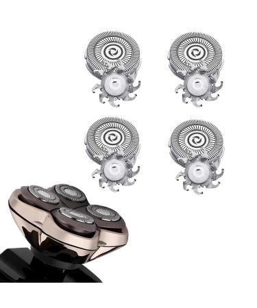 Shaver Replacement Heads for Skull Shaver Pitbull Gold Pro Shaver Fits Pitbull Platinum Pro Shaver Replacement Blade (4PCS)