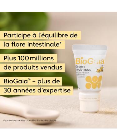 BioGaia Gouttes Probiotiques pour B b s & Nourrissons | quilibre de la Flore Intestinale | Compl ment Alimentaire Base de Probiotiques | Contient le L. reuteri Protectis | Flacon de 5 mL Lot de 2 - Buy Online on GoSupps.com