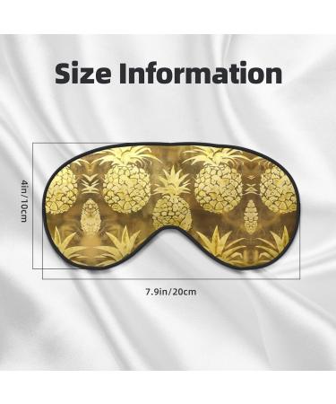 SSIMOO Gold Pineapple Eye Mask - Soft Breathable Sleep Patch for Women | Perfect for Travel & Relaxation - Buy Online on GoSupps.com