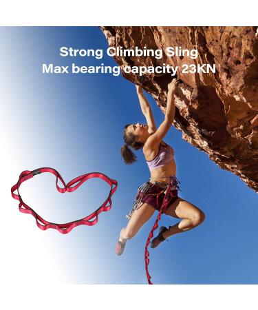 Buy Dasking Daisy Chains - 23KN Strong Yoga Hammock Extension Belt | Adjustable Nylon Exercise Strap for Climbing Aerial Yoga Pilates & Fitness (2 Pieces 110cm Red) - Buy Online on GoSupps.com