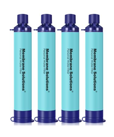 Membrane Solutions Straw Water Filter, Survival Filtration Portable Gear, Emergency Preparedness, Supply for Drinking Hiking Camping Travel Hunting Fishing Team Family Outing 4