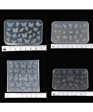 MCAORI 3D Nail Art Mold with Variety of Patterns Template Carving Sticker Stencil Tools Moulds for Nail Enthusiasts and Salons - Buy Online on GoSupps.com