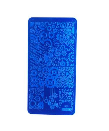 Mezerdoo Wrench Chain Gear Nail Art Stamping Template Plate - B15 - Buy Online on GoSupps.com