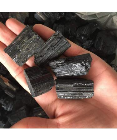 Natural Crystal Rough 5pcs Rough Natural Black Tourmaline Crystal Gemstone raw Crystal Stone - Buy Online on GoSupps.com