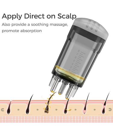 Oil Hair Applicator compact hair oil dispenser for travel small body care accessories for men teens family wife husband H Black - Buy Online on GoSupps.com