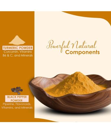 Mi Nature Turmeric Powder with Black Pepper 454g (16oz)| Pure Curcuma Longa & Piper Nigrum| Traditional Superfood for Cooking and Natural Wellness Support - Buy Online on GoSupps.com