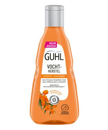 Kao Group Guhl Moisture Restoration Shampoo With Prickly Pear Oil For Dry Brittle and Overstressed Hair 250 Milliliters