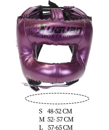 Buy Dickly Boxing Headgear - Waterproof Muay Thai & Kickboxing Head Cover for All Ages - Ultimate Facial Protection for Grapplers - Violet L - Buy Online on GoSupps.com